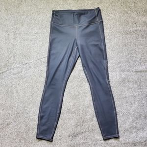 Athleta High Rise Shine Chaturanga Women's Large Grey Athletic Leggings